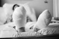 Photograph: [Photograph of wrapped feet]