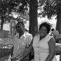 Photograph: [A couple at the Country Gold picnic]