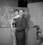 Primary view of [Bob Walsh and unknown man with a trophy]