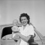 Photograph: [Photograph of Georgia Stiles with baby Paul]