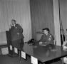 Photograph: [Army personnel at meeting]