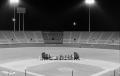 Photograph: [Stage on the baseball field at Arlington Stadium, 4]