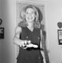 Photograph: [Sharon Noble in an office]