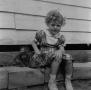 Photograph: [Photograph of Carol Williams with a cat]
