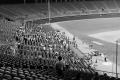 Photograph: [Individuals at Arlington Stadium]