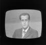 Photograph: [Newscaster on a television screen]
