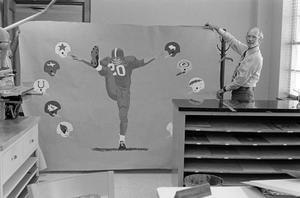 Primary view of object titled '[Football painting]'.