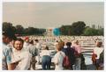 Thumbnail image of item number 1 in: '[People surrounding the AIDS Memorial Quilt]'.