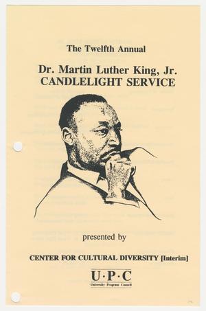 Primary view of object titled '[Dr. Martin Luther King, Jr. Candlelight Service]'.