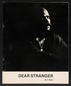 Primary view of object titled 'Dear Stranger by B. F. Maiz'.