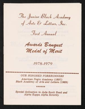 Primary view of object titled '[Program: Awards Banquet Medal of Merit]'.