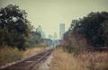 Photograph: [Fort Worth from a railroad track]
