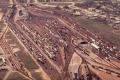 Photograph: [Aerial view of a rail yard]