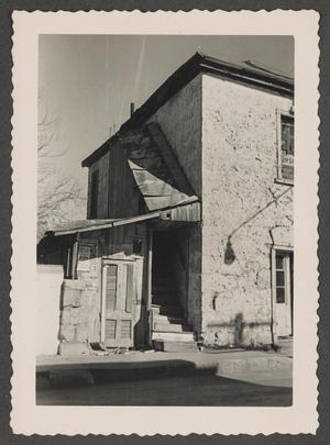 Primary view of object titled '[Two-story building in San Antonio]'.