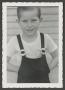 Photograph: [Photograph of Tim Williams in overalls, 6]