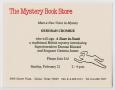 Thumbnail image of item number 1 in: '[The Mystery Book Store flyer]'.