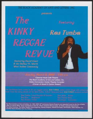 Primary view of object titled '[Flyer: The Kinky Reggae Revue]'.