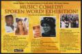 Primary view of [Flyer: Music! Comedy! Spoken Word! Exhibition!]