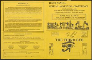 Primary view of object titled '[Program: Tenth Annual African Awakening Conference]'.