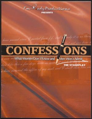 Primary view of object titled '[Program: Confessions: What Women Don't Know and Men Won't Admit]'.