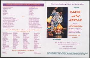 Primary view of object titled '[Program: Dance with Africa]'.
