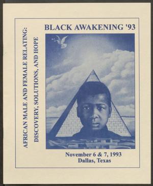 Primary view of object titled '[Program: Black Awakening '93]'.