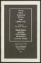 Pamphlet: [Program: Eleventh Annual Black Music and the Civil Rights Movement C…