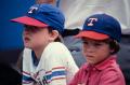 Photograph: [Boys at a Texas Rangers' game]