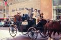 Photograph: [WBAP carriage at a rodeo parade]