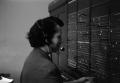 Photograph: [Switchboard operator at work]
