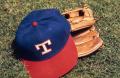 Photograph: [Texas Rangers hat and glove]