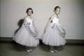 Photograph: [Two young dancers in pink dresses, 2]
