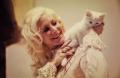 Primary view of [Priscilla Davis and a kitten]