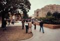 Photograph: [Students walking through campus]