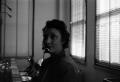 Photograph: [Switchboard operator wearing a headset]