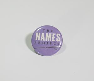 Primary view of object titled '[The NAMES Project button]'.