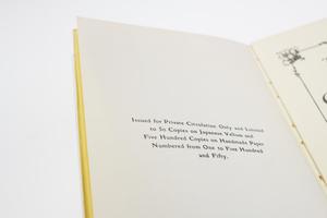 Closeup of a small paragraph of text in the middle of a white book page.
