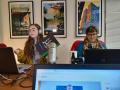 Primary view of [Kendall Martin and Morgan Gieringer recording "Metadata Live!"]