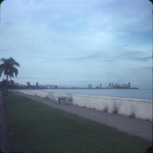Primary view of object titled '[View of the Panama Bay in Panama City]'.