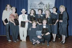 Primary view of object titled '[1989 Extra Mile Award recipients group photo]'.
