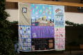 Thumbnail image of item number 1 in: '[AIDS quilt on display at UNT campus]'.