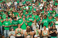 Photograph: [Clapping crowd at UNT vs. Navy game, 2007]