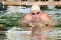 Photograph: [NT swimmer doing breaststroke in lane]
