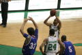 Photograph: [NT player making free-throw shot during game, January 31, 2008]