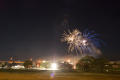 Primary view of [Blue and white firework bursts at Eagle Point]
