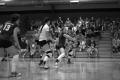 Photograph: [Brooke Engel, Jessica Hulsebosch, and Kelsey Robins on court]