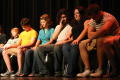 Photograph: [Students during hypnotist performance]