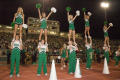 Photograph: [Cheerleaders in high-v at homecoming, 2007]