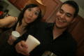 Photograph: [Student and Michael Rodriguez at UNT Casino Night]