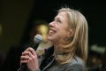 Photograph: [Chelsea Clinton speaking at UNT campaign event]